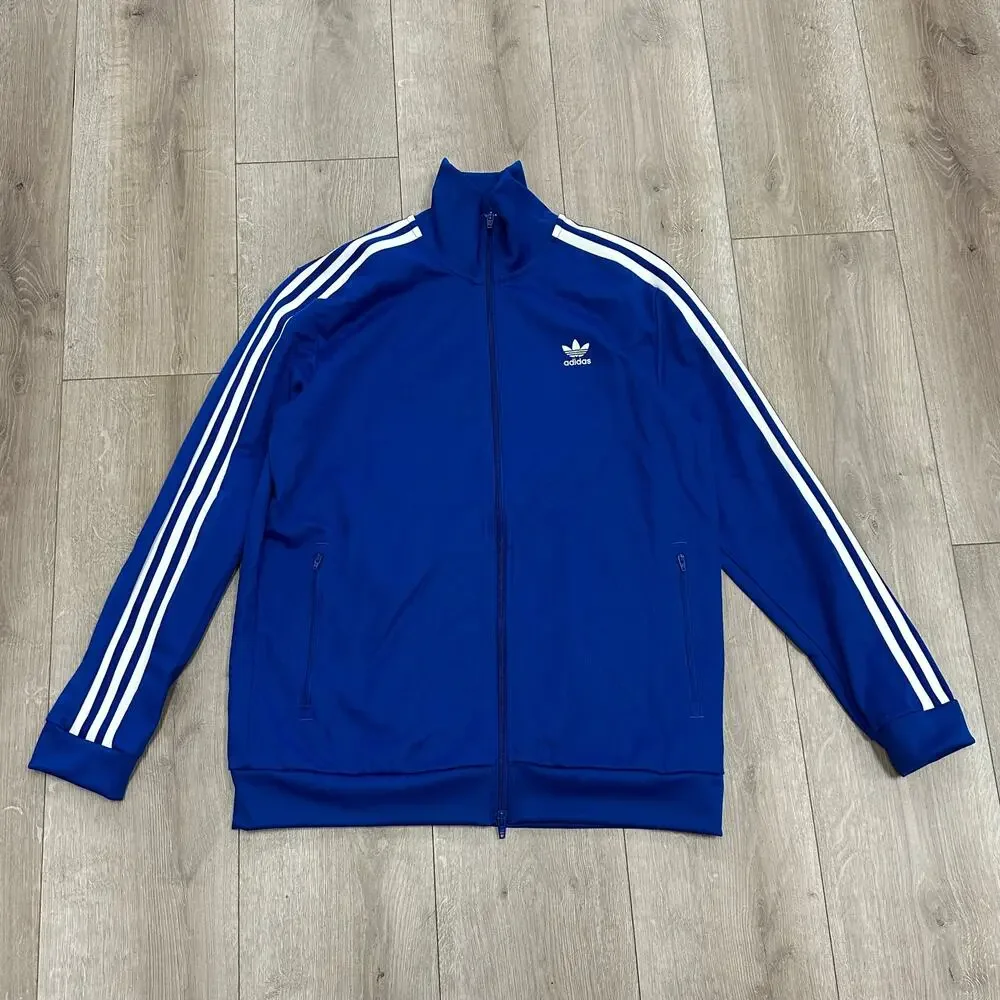 Adidas Beckenbauer Track Jacket Top Blue size Large L B30